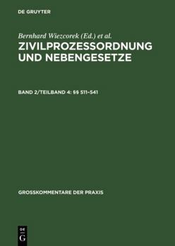 Hardcover §§ 511–541 (Großkommentare der Praxis) (German Edition) [German] Book