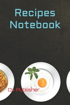 Paperback Recipes Notebook Book