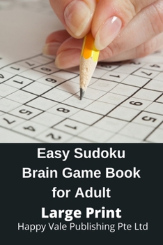 Paperback Easy Sudoku Brain Game Book for Adult Large Print [Large Print] Book