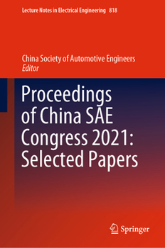 Hardcover Proceedings of China Sae Congress 2021: Selected Papers Book