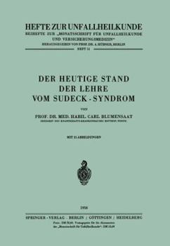 Paperback Der Heutige Stand Der Lehre Vom Sudeck-Syndrom [German] Book