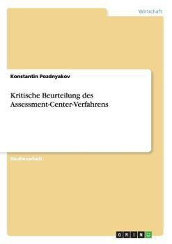Paperback Kritische Beurteilung des Assessment-Center-Verfahrens [German] Book