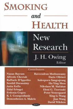 Hardcover Smoking And Health: New Research Book
