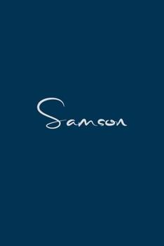 Paperback Samson: notebook with the name on the cover, notebook for notes, Journaling Book