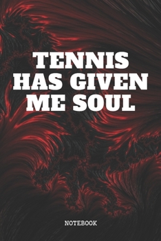 Paperback Notebook: Tennis Game Training Racket Planner / Organizer / Lined Notebook (6" x 9") Book