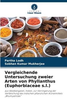 Paperback Vergleichende Untersuchung zweier Arten von Phyllanthus (Euphorbiaceae s.l.) [German] Book