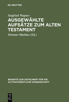 Hardcover Ausgewählte Aufsätze Zum Alten Testament [German] Book