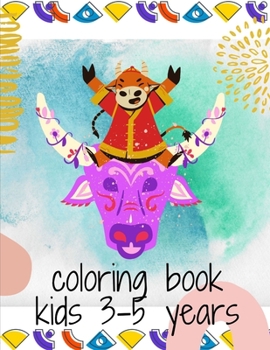 Paperback coloring book kids 3-5 years: Taurus [French] Book