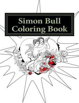 Paperback Simon Bull Coloring Book: Hearts Book