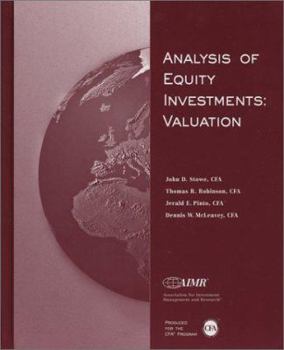 Hardcover Analysis of Equity Investments: Valuation Book