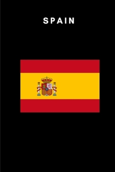 Paperback Spain: Country Flag A5 Notebook to write in with 120 pages Book