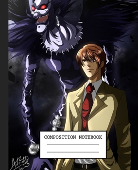 Notebook: Anime Death Note Soft Glossy Cover Graph Paper Pages Book 7.5 x 9.25 Inches 110 Pages