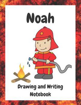 Paperback Noah: Drawing and Writing Notebook for Creative Boys Book