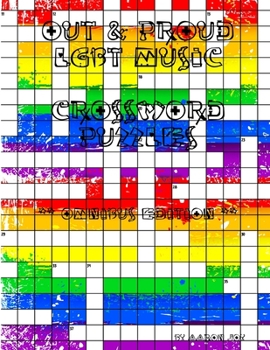 Paperback Out & Proud LGBT Music Crossword Puzzles: Omnibus Edition Book