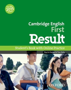 Paperback Cambridge English First Result Student Book and Online Practice Test Book