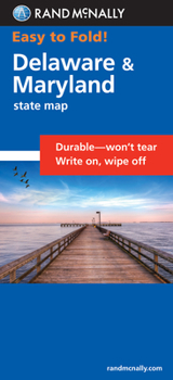 Map Rand McNally Easy to Fold: Delaware, Maryland (Laminated Fold Map) Book
