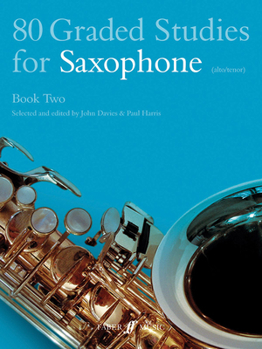 Paperback 80 Graded Studies for Saxophone, Book Two: (Alto/Tenor) Book