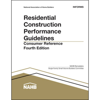 Paperback Residential Construction Performance Guidelines, Consumer Reference 10pk Book