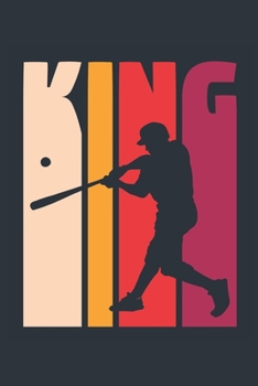 Vintage Softball Notebook 'Softball King' - Boys Softball Writing Journal - Softball Player Gift - Retro Softball Diary: Medium College-Ruled Journey Diary, 110 page, Lined, 6x9 (15.2 x 22.9 cm)