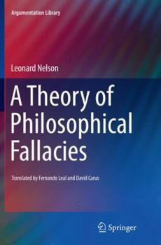 Paperback A Theory of Philosophical Fallacies Book