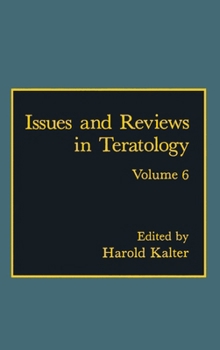 Hardcover Issues and Reviews in Teratology Book
