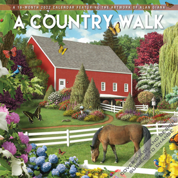 Calendar A Country Walk 2022 Square Book