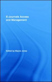 Hardcover E-Journals Access and Management Book