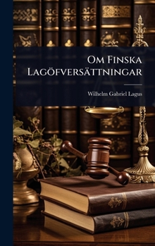 Hardcover Om Finska Lagöfversättningar [Finnish] Book