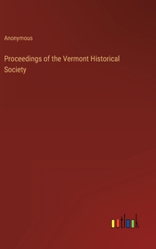 Proceedings of the Vermont Historical Society