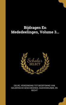 Hardcover Bijdragen En Mededeelingen, Volume 3... [Dutch] Book