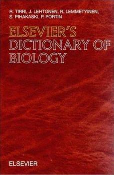 Hardcover Elsevier's Dictionary of Biology: In English (with Definitions) Book