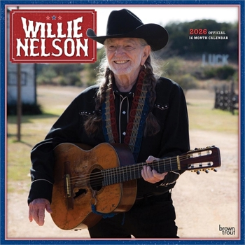 Willie Nelson Official 2026 12 X 24 Inch (Hanging) Monthly Square Wall Calendar Plastic-Free