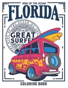 Paperback King of the Ocean Coloring Book: surfers coloring book, Relaxing Beach Vacation Scenes Book