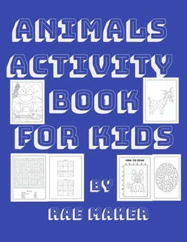 Paperback Animals Activity Book for Kids Book