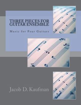 Paperback Three Pieces for Guitar Ensemble Book