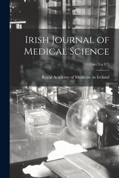 Paperback Irish Journal of Medical Science; 115 ser.3 n.373 Book