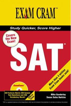 Paperback The New SAT Exam Cram 2 [With CDROM] Book