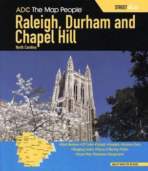 Spiral-bound Raleigh, Durham and Chapel Hill, North Carolina Street Atlas Book