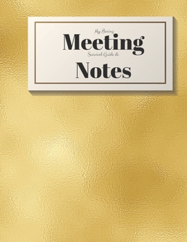 My Boring Meeting Survival Guide and Notes: 8.5x11 Meeting Notebook and Puzzle Book