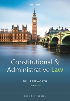 Paperback Constitutional and Administrative Law Book