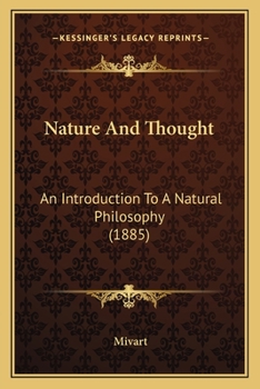 Paperback Nature And Thought: An Introduction To A Natural Philosophy (1885) Book