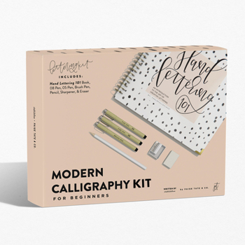 Spiral-bound Modern Calligraphy Kit for Beginners: A Creative Craft Kit for Adults Featuring Hand Lettering 101 Book, Brush Pens, Calligraphy Pens, and More Book