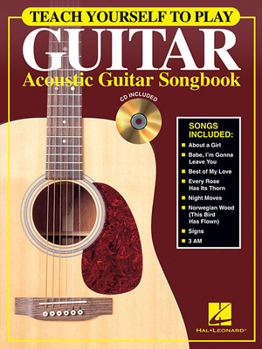 Paperback Teach Yourself to Play Guitar: Acoustic Guitar Songbook [With CD] Book