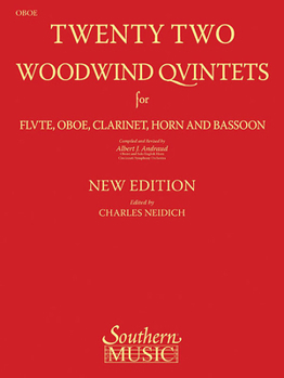 Paperback 22 Woodwind Quintets - New Edition: Oboe Part Book