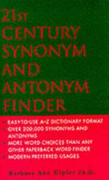 Paperback 21st Century Synonyn and Antonym Finder Book