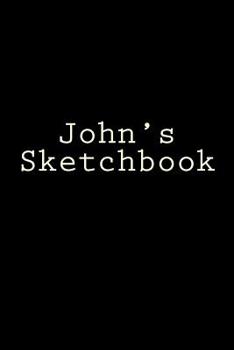 Paperback John's Sketchbook: 6 x 9 inches, 200 pages, Black Cover, Cream Paper Book