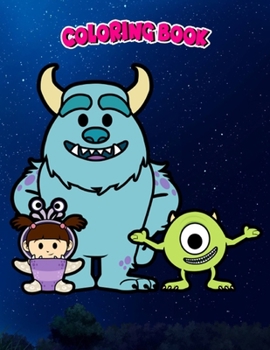 Coloring Book: Monster Inc Group Chibi, Children Coloring Book, 100 Pages to Color