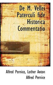 Paperback de M. Vellei Paterculi Fide Historica Commentatio Book