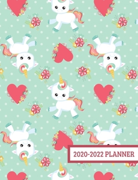 Paperback 2020-2022 Planner: Cute Unicorn 3 Year Planner - 36 Month Calendar Planner Diary for Next Three Years With Notes For Women And Teen Girls Book