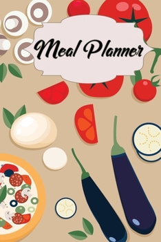 Paperback Meal Planner: Grocery List With Weekly Meal Planner Book